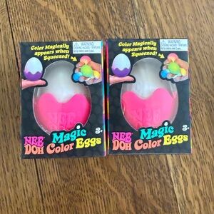 Viral NeeDoh Magic Color Egg Pink sealed authentic